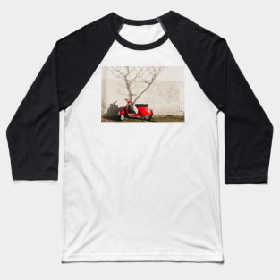 Classic Motorcycle - Red Scooter Baseball T-Shirt
